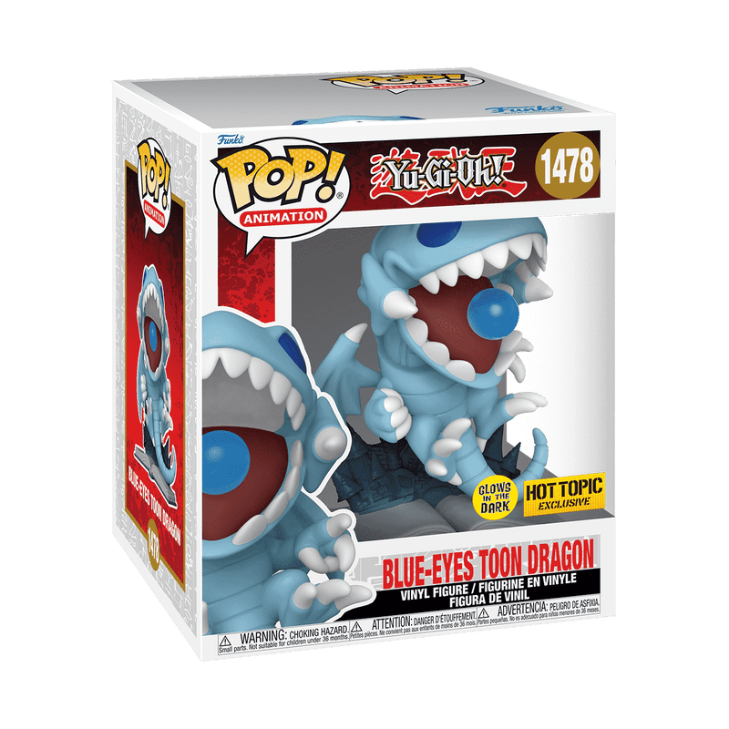 Funko Pop! Animation: Yu - Gi - Oh! - Blue - Eyes Toon Dragon Glow - in - the - dark 1478 Hot Topic Exclusive - Fundom
