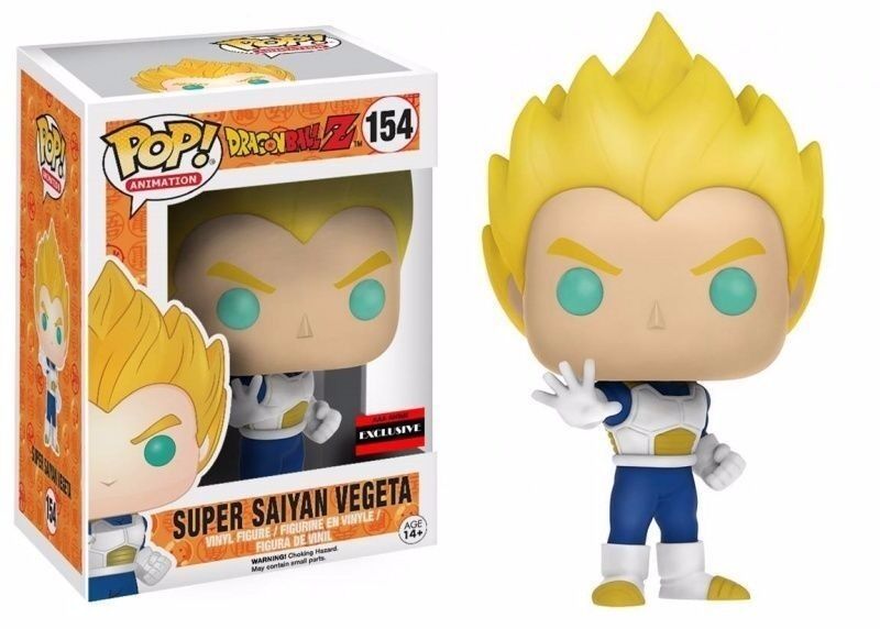 Funko Pop! Anime Dragon Ball Z Super Saiyan Vegeta Exclusive Vinyl Action Figure - Fundom