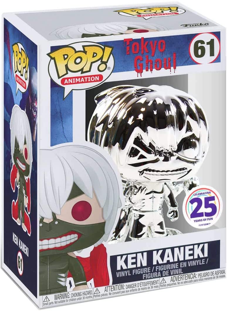 Funko Pop! Anime Tokyo Ghoul Ken Kaneki Silver Chrome Exclusive Vinyl Figure - Fundom