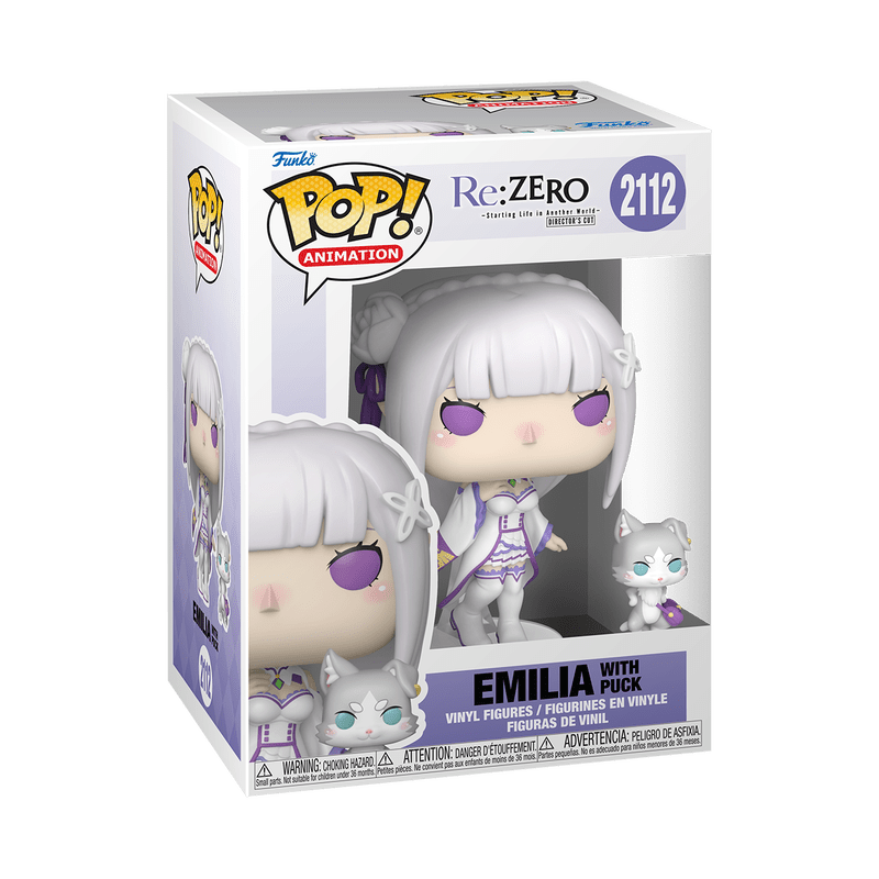 Funko Pop! & Buddy Animation: Re:Zero - Starting Life in Another World - Emilia with Puck 2112 - Fundom