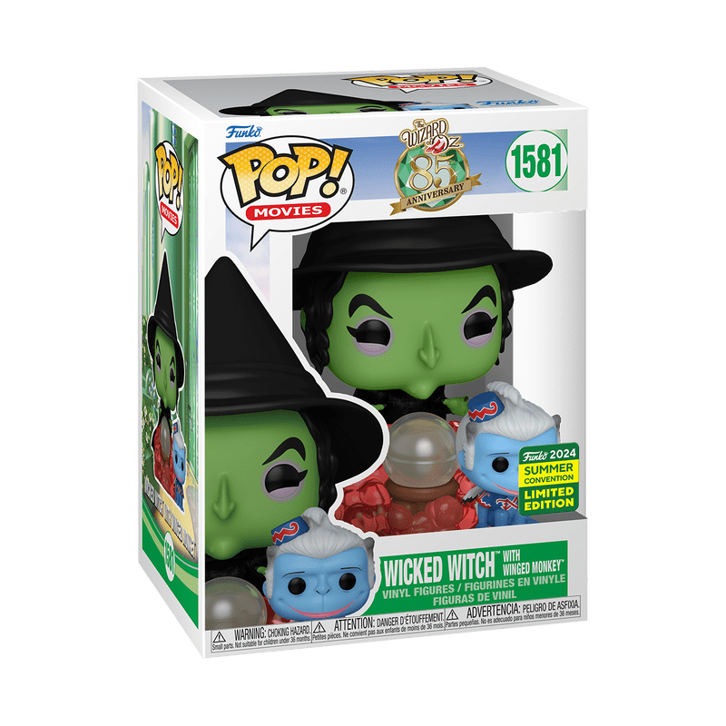 Funko Pop! & Buddy Movies: The Wizard of Oz 85th Anniversary - Wicked Witch With Winged Monkey 1581 2024 Summer Convention - Fundom