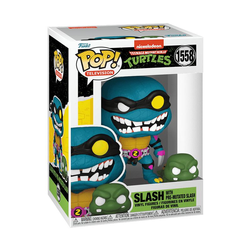 Funko Pop! & Buddy Television: Teenage Mutant Ninja Turtles - Slash with Pre - Mutated Slash 1558 - Fundom