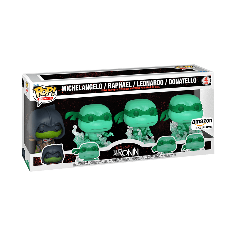 Funko Pop! Comics: Teenage Mutant Ninja Turtles: The Last Ronin - Michelangelo Raphael Leonardo Donatello 4 - Pack Amazon Exclusive - Fundom
