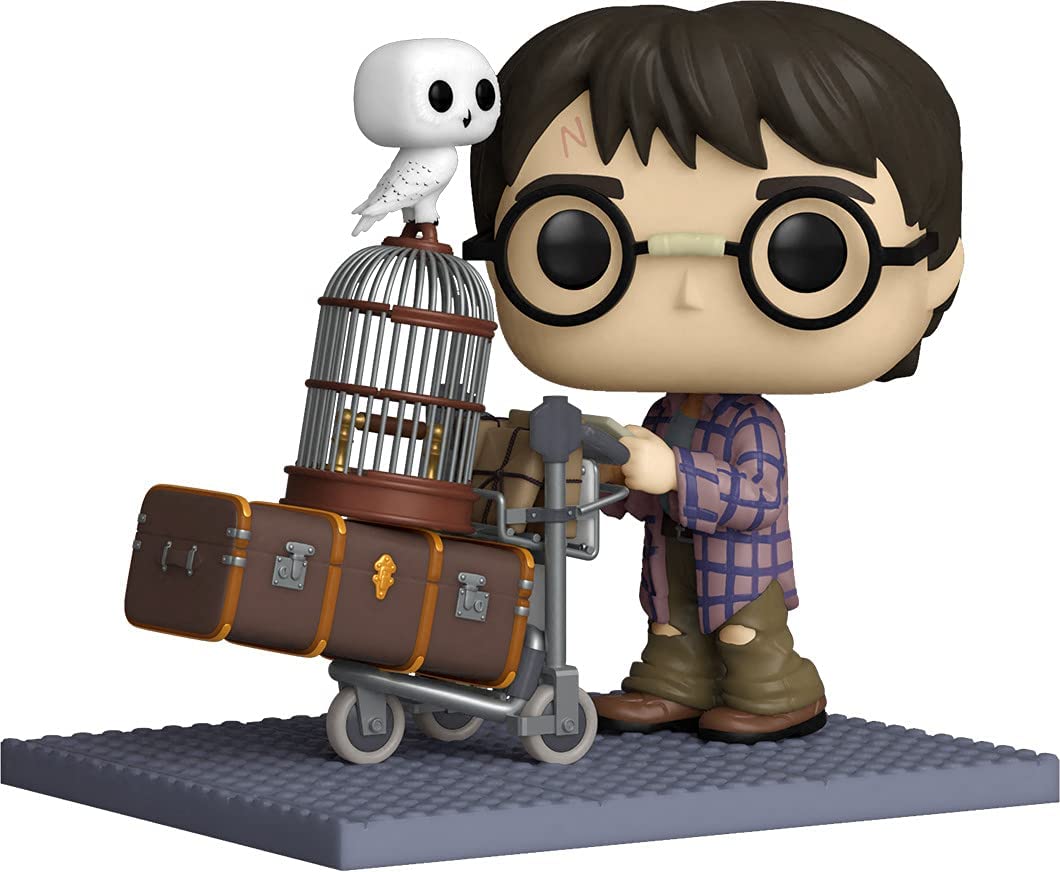 Funko Pop! Deluxe Harry Potter 20th Anniversary Harry Pushing Trolley Vinyl Figure - Fundom