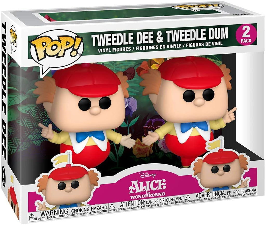 Funko Pop! Disney: Alice in Wonderland 70th - 2PK Tweedle Dee & Dum Vinyl Figure - Fundom