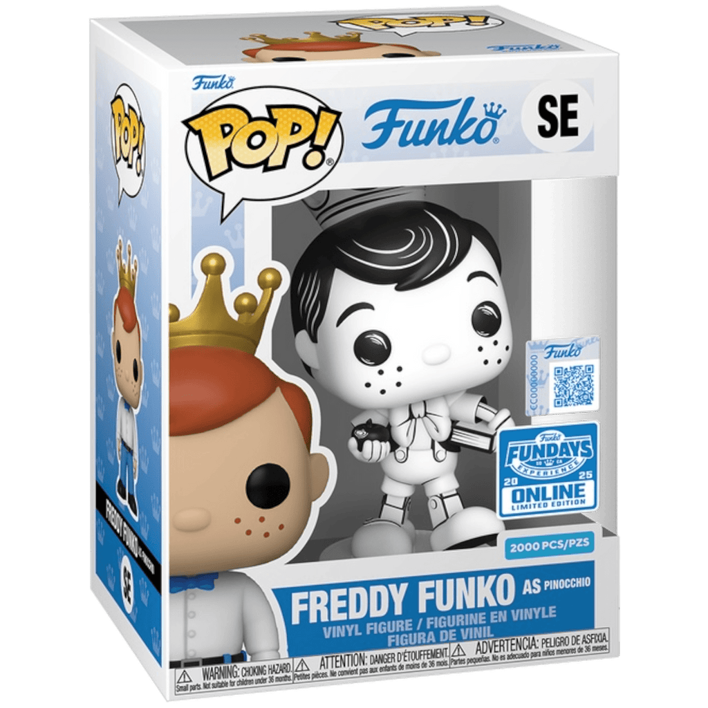 Funko Pop! Disney - Freddy Funko as Pinocchio Black & White SE FunDays 2025 Online Limited Edition - Fundom