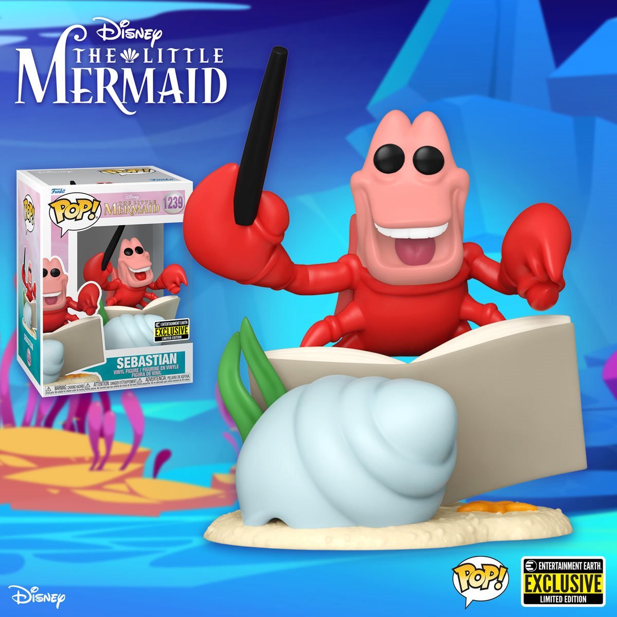 Funko Pop! Disney: The Little Mermaid - Sebastian Entertainment Earth Exclusive - Fundom