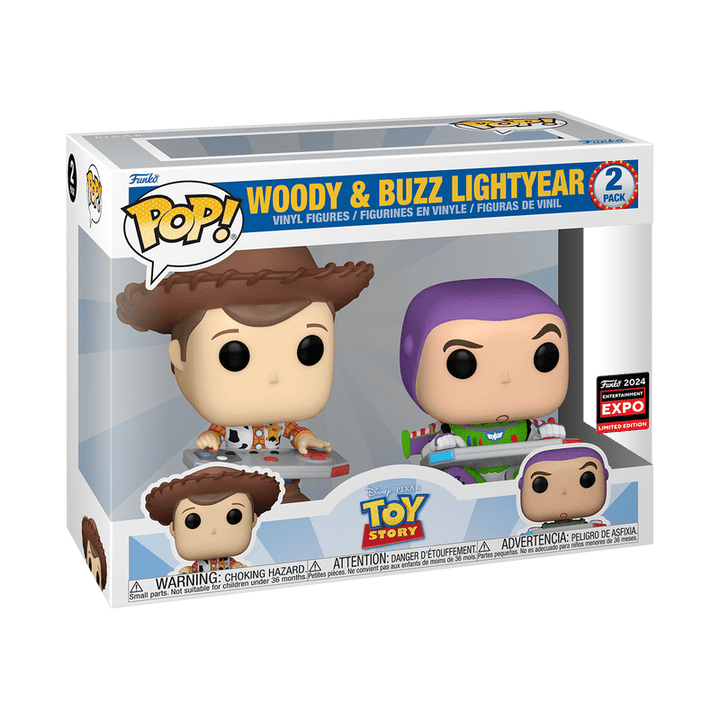Funko Pop! Disney: Toy Story - Woody & Buzz Lightyear 2 - Pack 2024 Limited Edition Entertainment Expo Shared Exclusive - Fundom