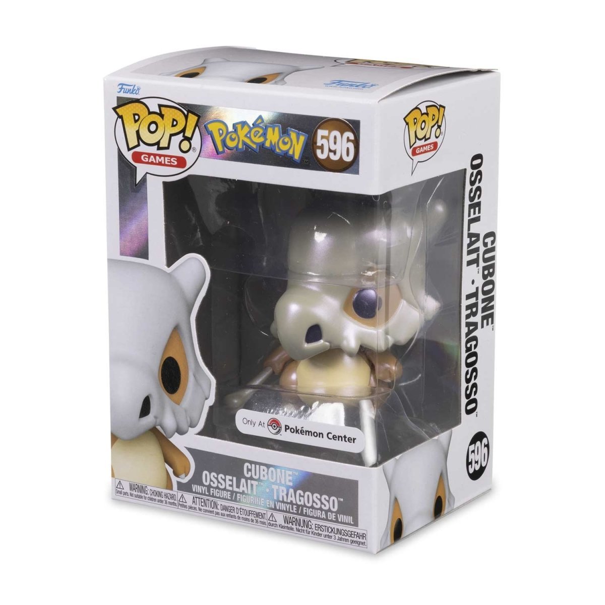 Funko Pop! Games: Pokemon - Cubone Pearlescent 596 Pokemon Center Exclusive - Fundom