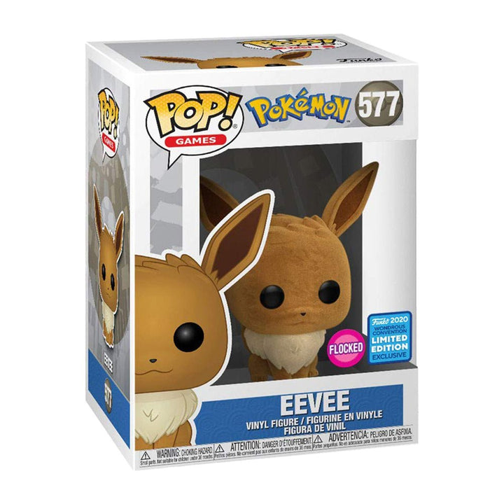 Funko Pop! Games: Pokemon - Eevee Flocked 577 2020 Wondrous Convention Limited Edition Exclusive - Fundom