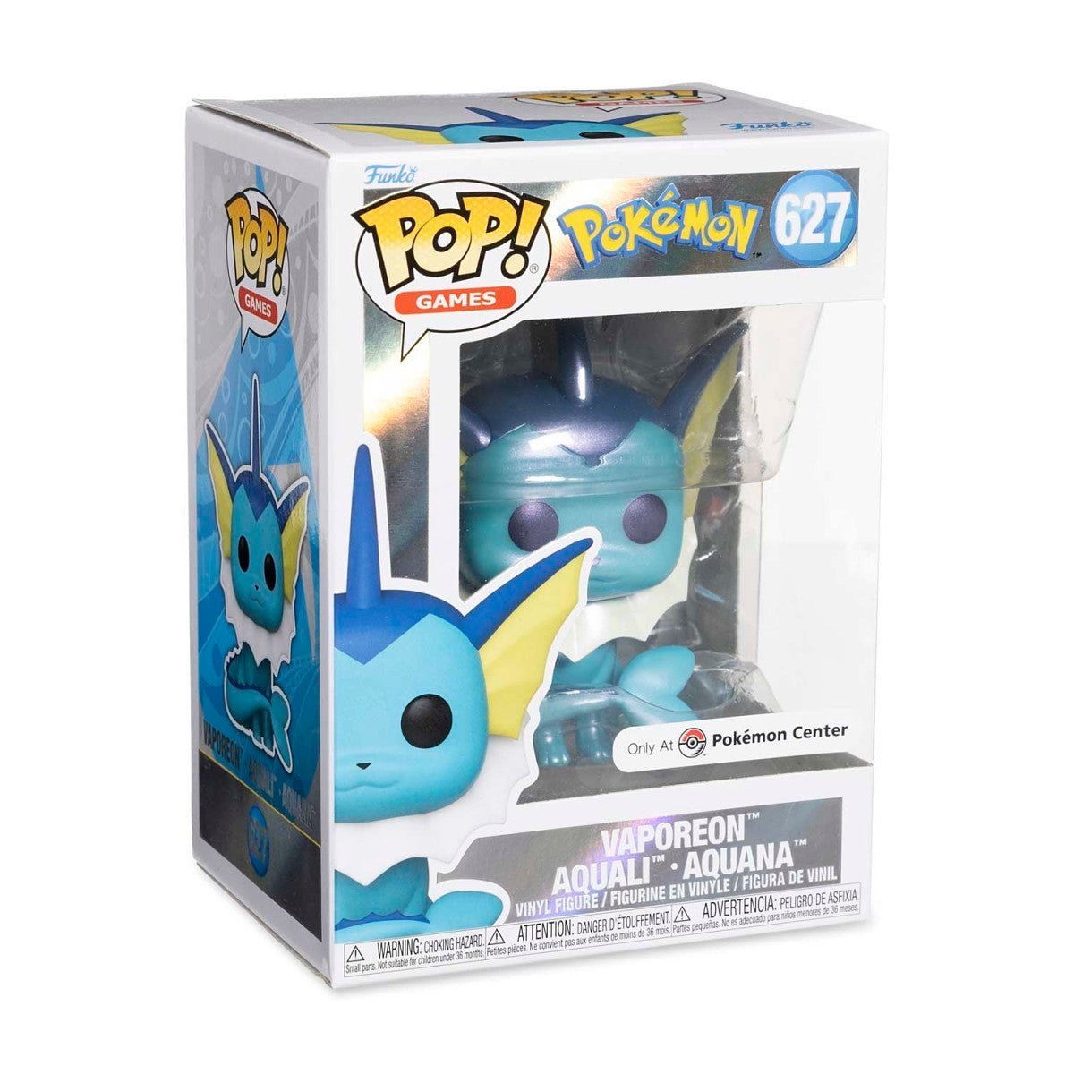 Funko Pop! Games: Pokemon - Vaporeon Pearlescent 627 Pokemon Center Exclusive - Fundom