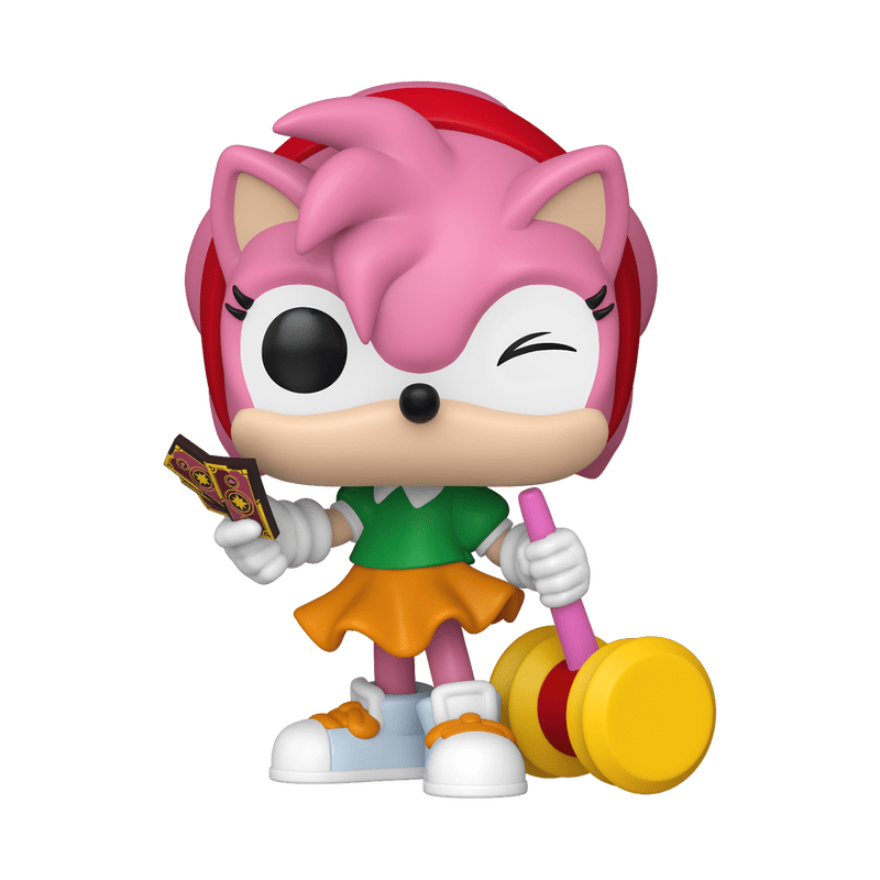 Funko Pop! Games: Sonic the Hedgehog - Amy Rose with Piko Hammer & Cards 1171 Chase - Fundom