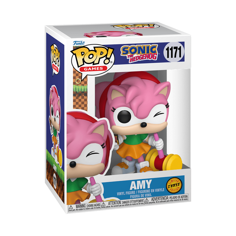 Funko Pop! Games: Sonic the Hedgehog - Amy Rose with Piko Hammer & Cards 1171 Chase - Fundom