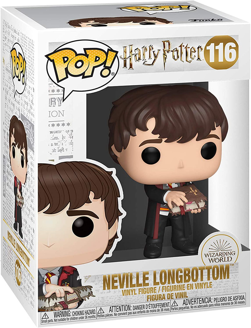 Funko Pop Harry Potter - Neville with Monster Book Vinyl Figure - Fundom