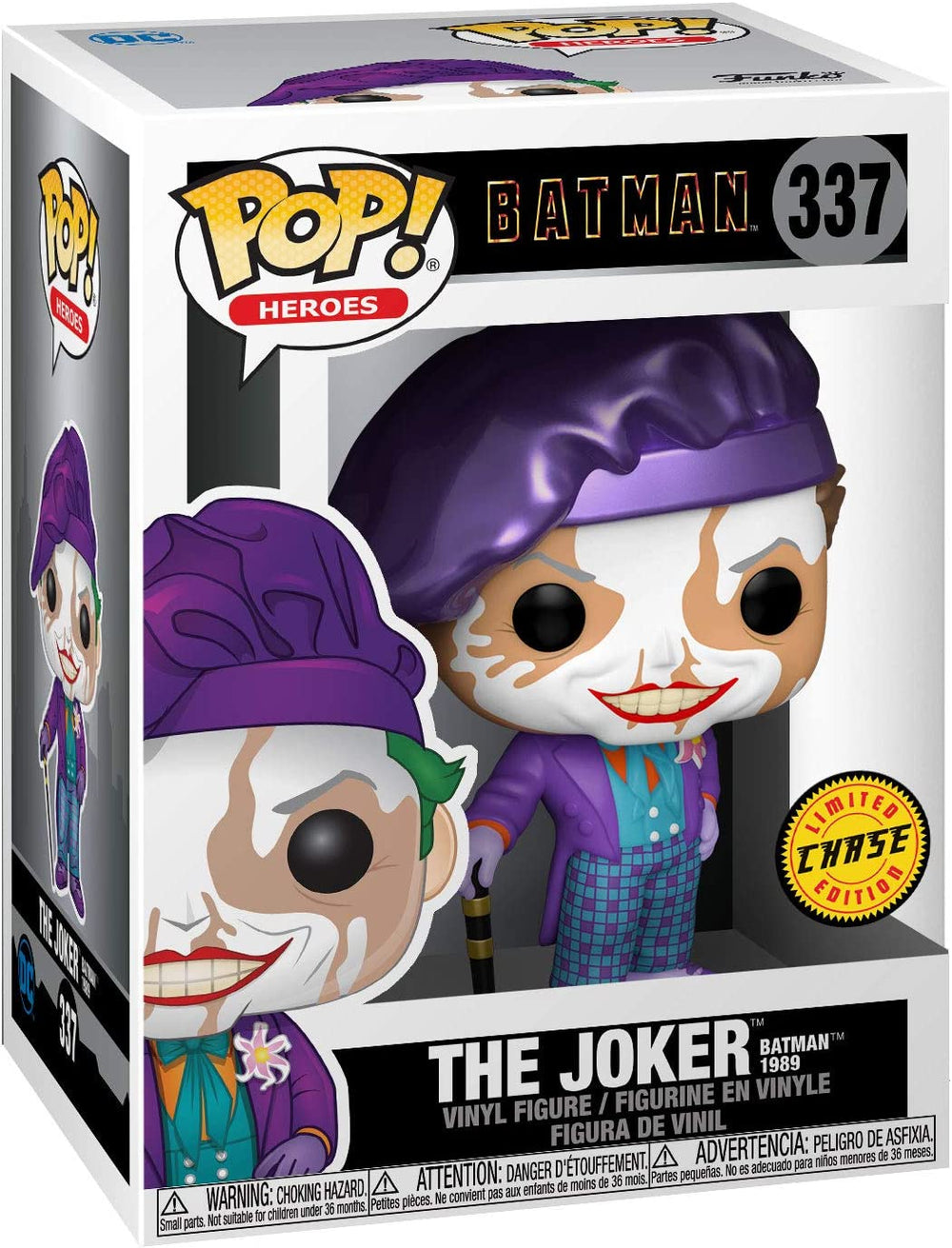 Funko Pop! Heroes: Batman 1989 - The Joker with Hat Chase 337 - Fundom