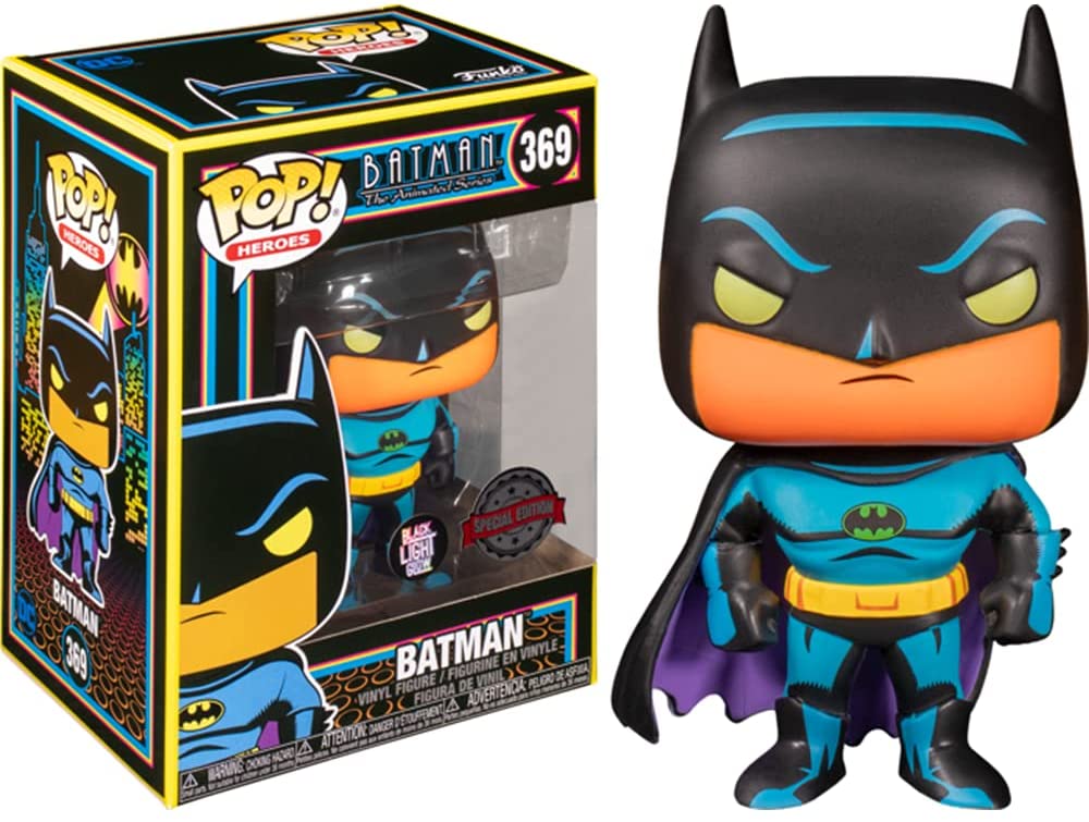 Funko Pop! Heroes Batman The Animated Series Batman Blacklight Exclusive Vinyl Figure - Fundom