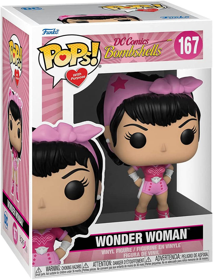 Funko Pop! Heroes: Breast Cancer Awareness - Bombshell Wonder Woman Vinyl Figure - Fundom