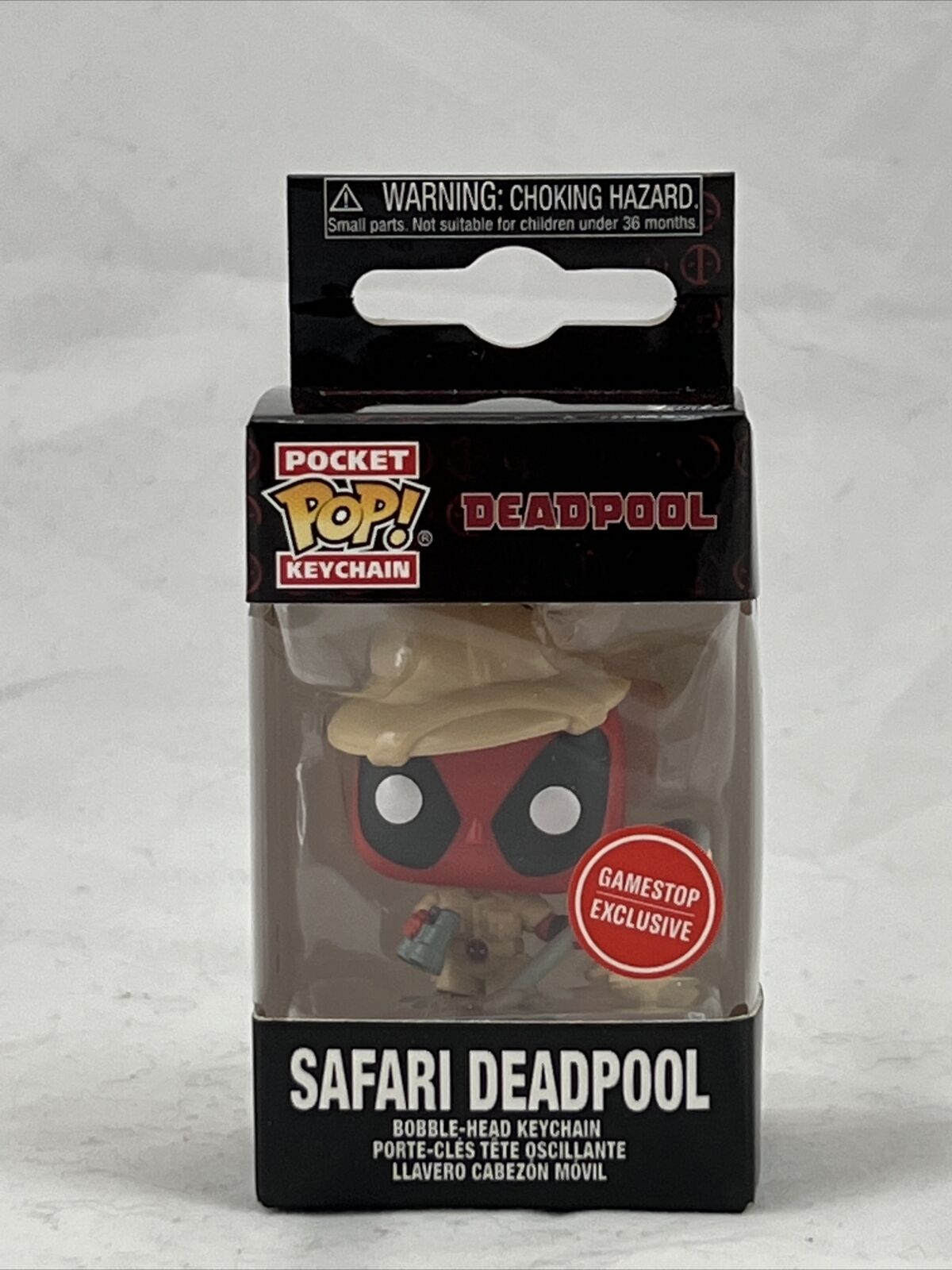 Funko Pop! Keychain Marvel Safari Deadpool Exclusive Vinyl Figure - Fundom