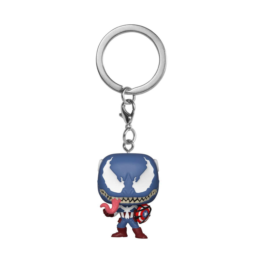 Funko Pop! Keychain: Marvel Venom - Captain America Vinyl Figure - Fundom