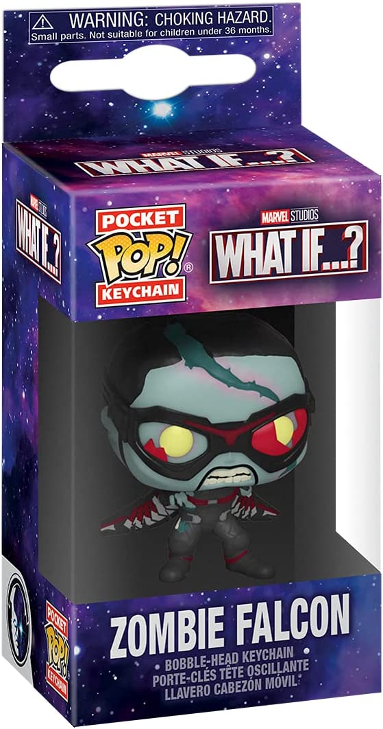 Funko Pop! Keychain Marvel What If? - Zombie Falcon Vinyl Figure - Fundom