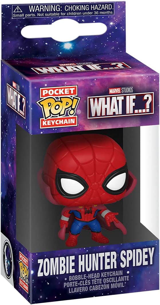 Funko Pop! Keychain Marvel What If? - Zombie Hunter Spidey Vinyl Figure - Fundom