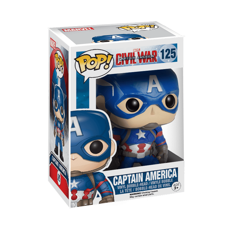 Funko Pop! Marvel: Captain America 3 Civil War - Captain America 125 - Fundom