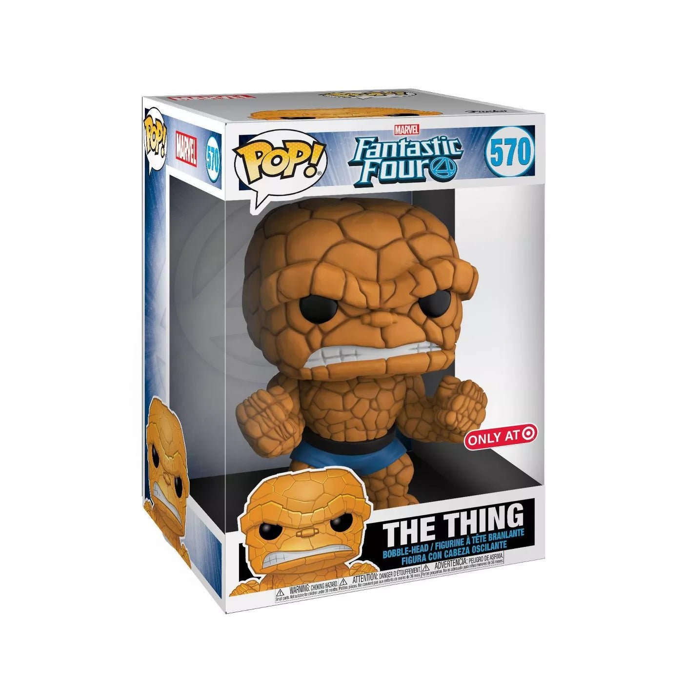 Funko POP! Marvel: Fantastic Four - 10 Inch The Thing Exclusive Vinyl Figure - Fundom