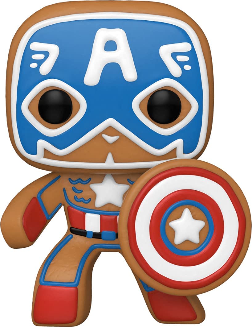 Funko Pop! Marvel: Gingerbread Captain America Vinyl Figure - Fundom