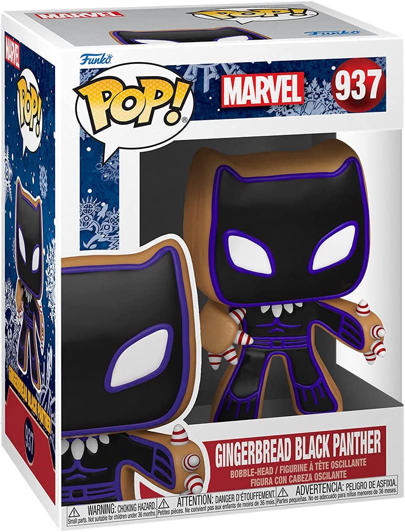 Funko Pop! Marvel: Holiday Gingerbread Black Panther 937 - Fundom