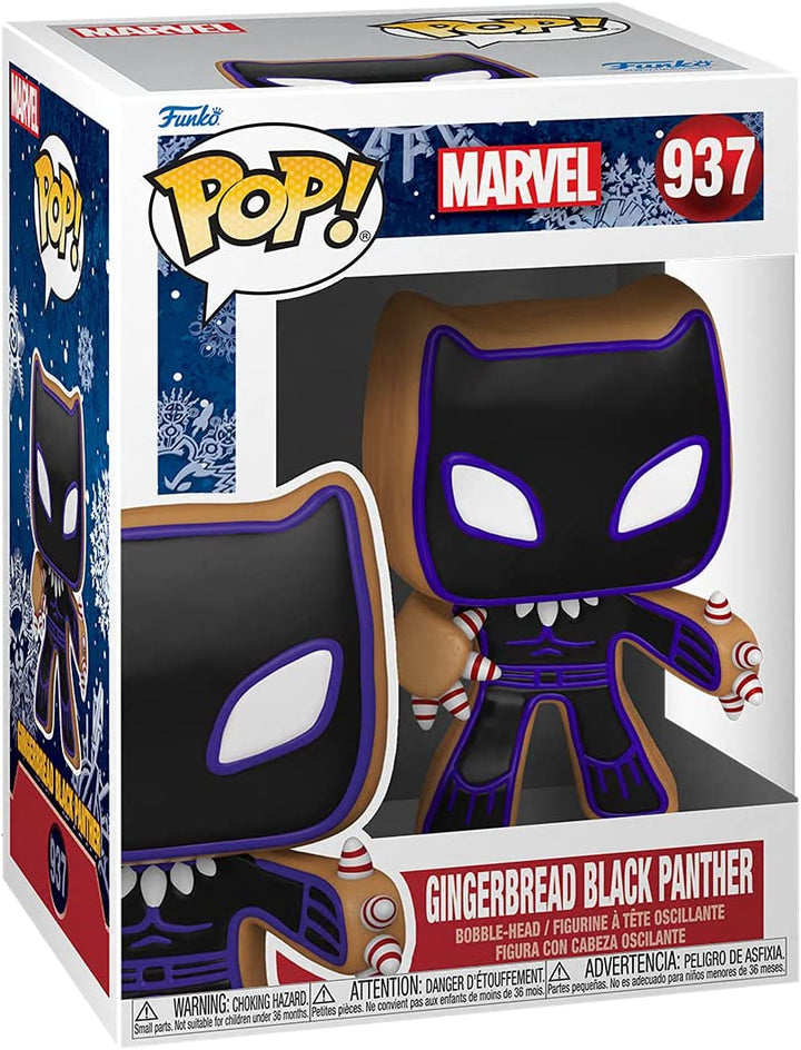Funko Pop! Marvel: Holiday Gingerbread Black Panther 937 - Fundom