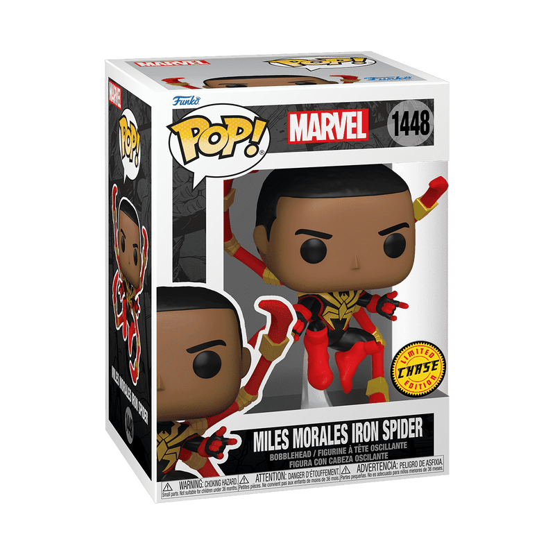 Funko Pop! Marvel: Spider - Man - Miles Morales Iron Spider Without Mask Chase 1448 - Fundom