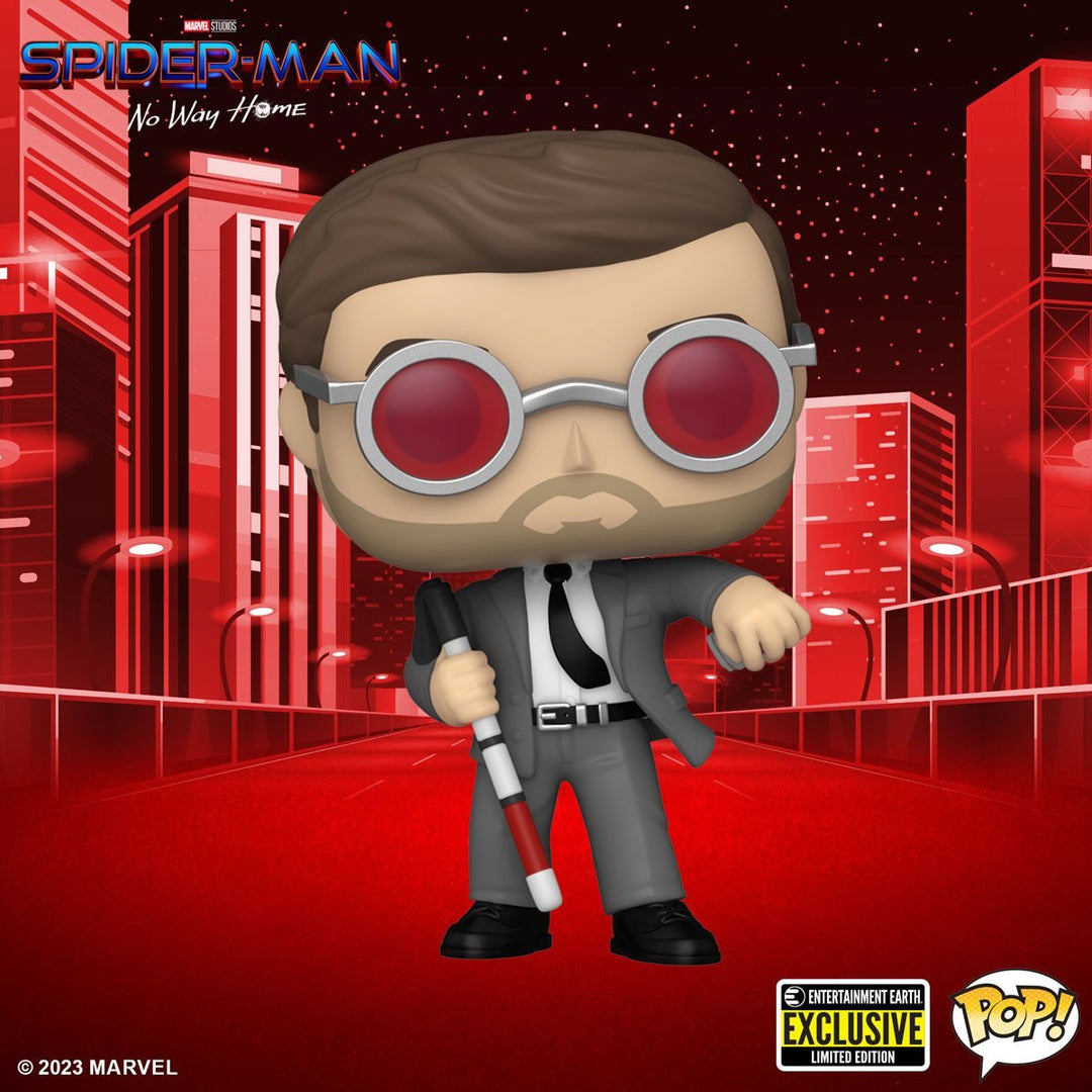 Funko Pop! Marvel: Spider - Man No Way Home - Matt Murdock with Brick Entertainment Earth Exclusive - Fundom