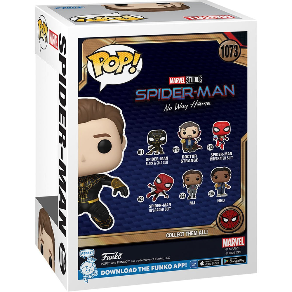 Funko Pop! Marvel: Spider - Man No Way Home - Unmasked Spider - Man Black Suit AAA Anime Exclusive - Fundom