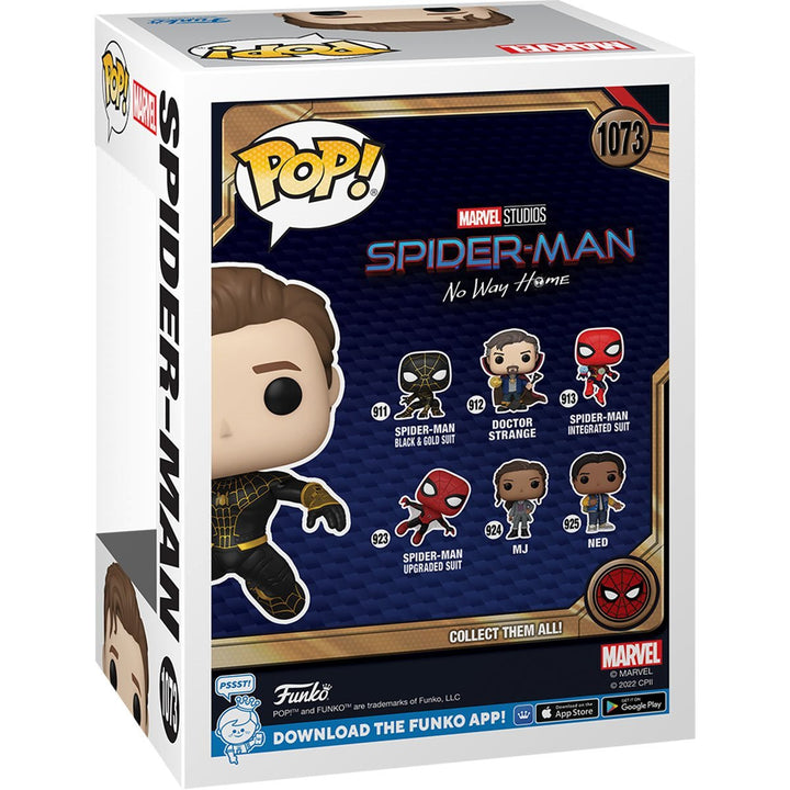 Funko Pop! Marvel: Spider - Man No Way Home - Unmasked Spider - Man Black Suit AAA Anime Exclusive - Fundom