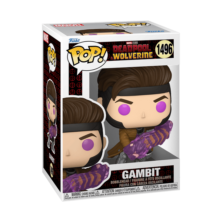 Funko Pop! Marvel Studios: Deadpool & Wolverine - Gambit with Charged Cards 1496 - Fundom