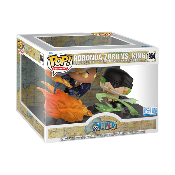 Funko Pop! Moment: One Piece - Roronoa Zoro Vs Unmasked King 1954 GameStop Exclusive - Fundom