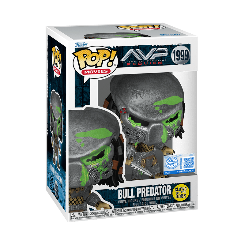 Funko Pop! Movies: Aliens vs. Predator: Requiem - Bull Predator Bloody Glow - in - the - Dark 1999 AE Exclusive - Fundom