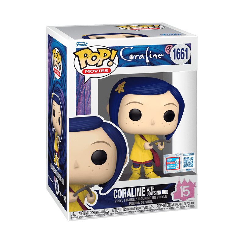 Funko Pop! Movies: Coraline - Coraline With Dowsing Rod 1661 2024 Fall Convention Exclusive - Fundom