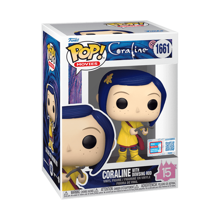 Funko Pop! Movies: Coraline - Coraline With Dowsing Rod 1661 2024 Fall Convention Exclusive - Fundom