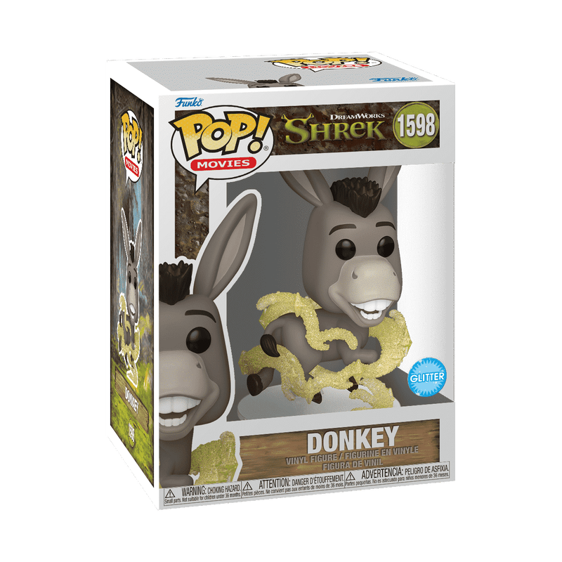 Funko Pop! Movies: Shrek 30th Anniversary - Donkey Glitter 1598 Figure - Fundom