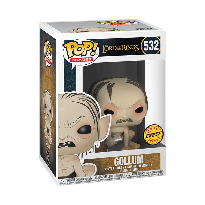 Funko Pop! Movies: The Lord of The Rings - Gollum with Fish Chase 532 - Fundom
