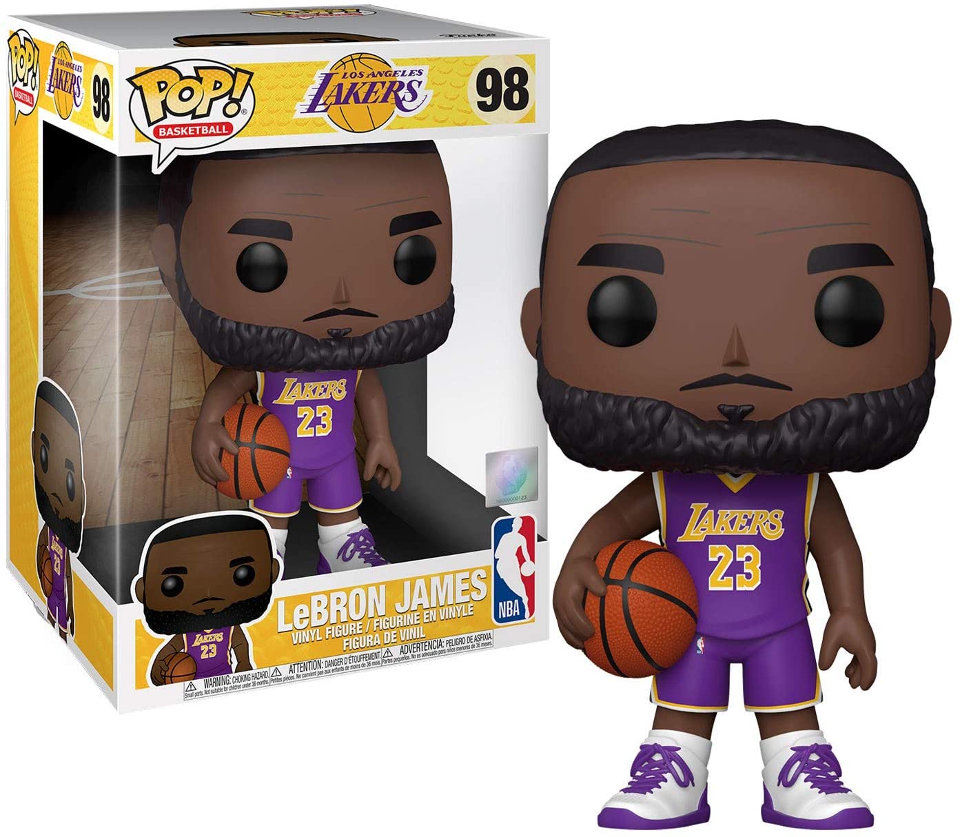 Funko Pop! NBA - Lakers - 10" Lebron James Purple Jersey - Fundom