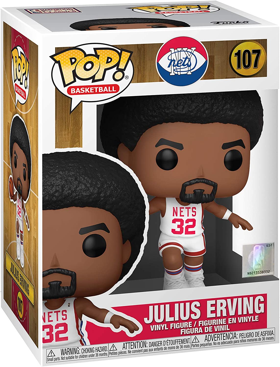 Funko Pop! NBA Legends Julius Erving (New York Nets) Vinyl Figure - Fundom