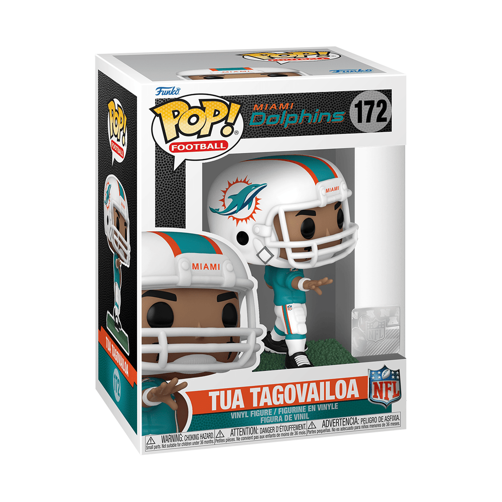 Funko Pop! NFL: Miami Dolphins - Tua Tagovailoa Home Uniform - Fundom