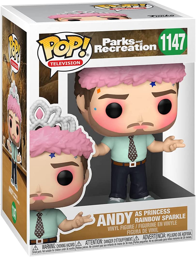 Funko Pop! Parks and Rec - Andy as Princess Rainbow Sparkle Vinyl Figure - Fundom