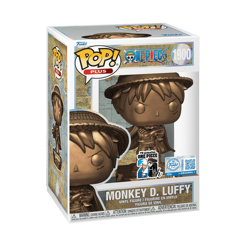 Funko Pop! Plus: One Piece 25th Anniversary - Monkey D. Luffy Statue Bronze 1900 Shop Exclusive - Fundom