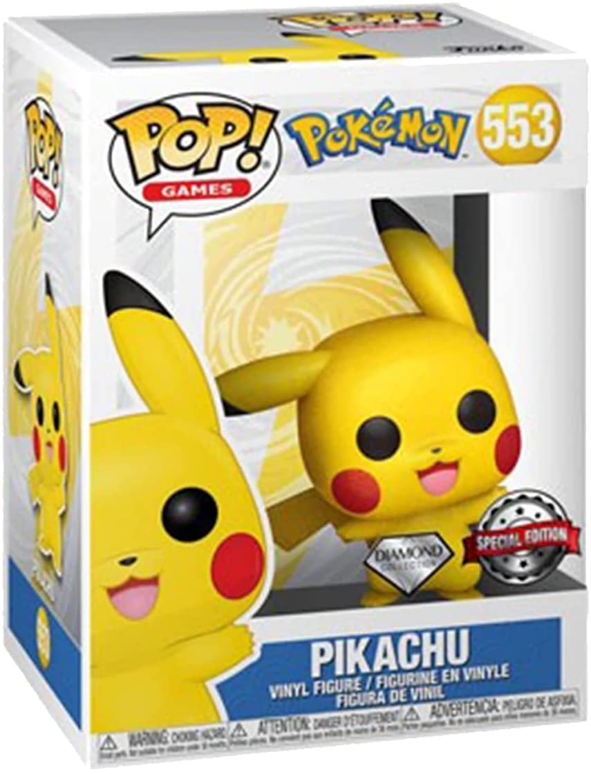 Funko Pop! Pokemon Waving Pikachu Diamond Glitter Exclusive Vinyl Figure - Fundom