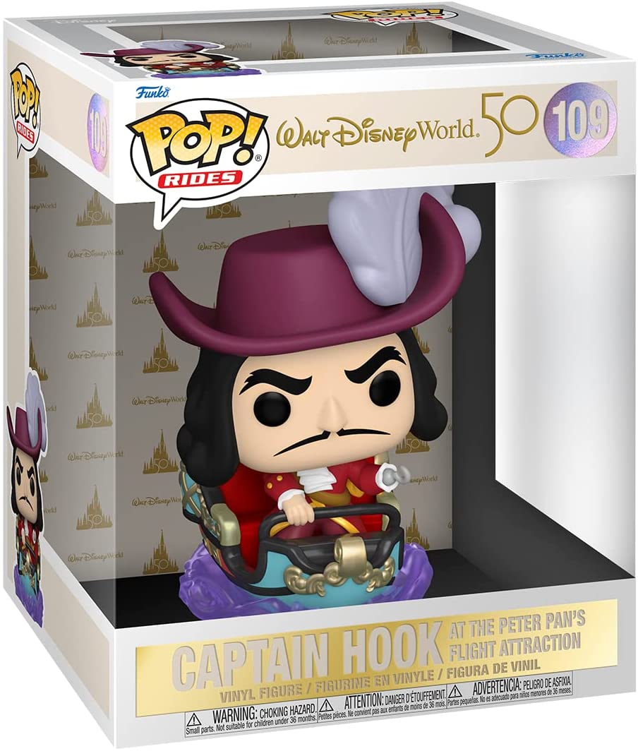 Funko Pop! Ride: Walt Disney World 50th - Captain Hook at Peter Pan's Flight Attraction - Fundom