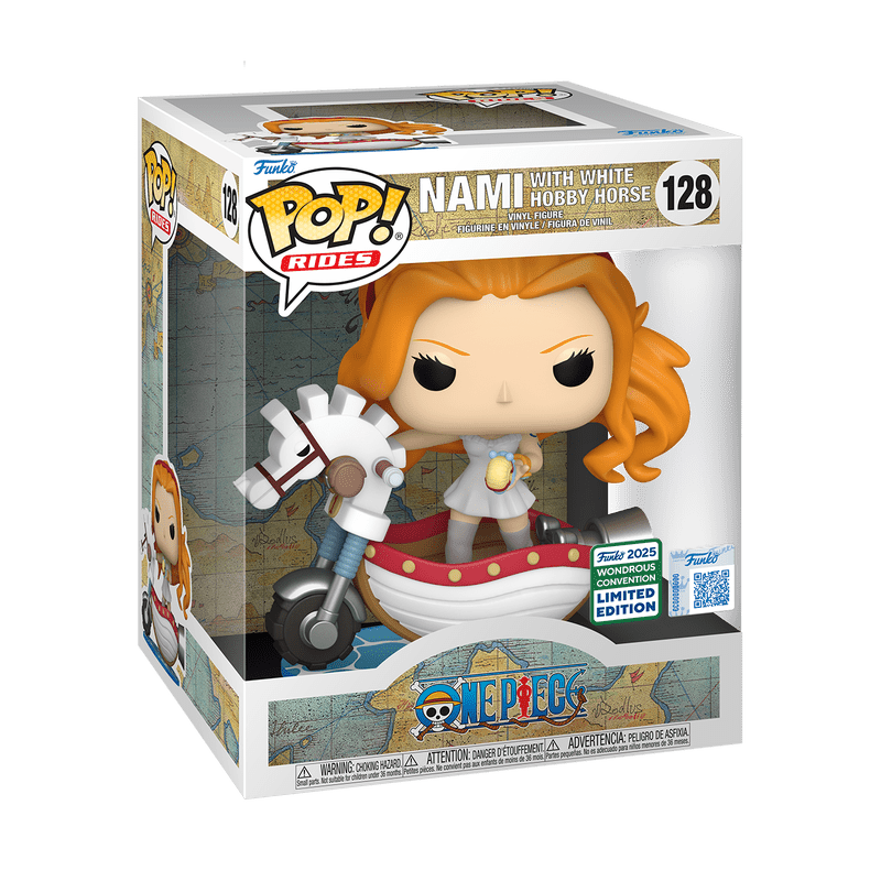 Funko Pop! Rides Deluxe: One Piece - Nami with White Hobby Horse 128 2025 Wondrous Convention Limited Edition - Fundom