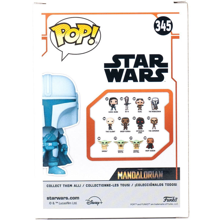 Funko Pop! Star Wars: The Mandalorian Hologram Glow - in - the - Dark Entertainment Earth Exclusive - Fundom